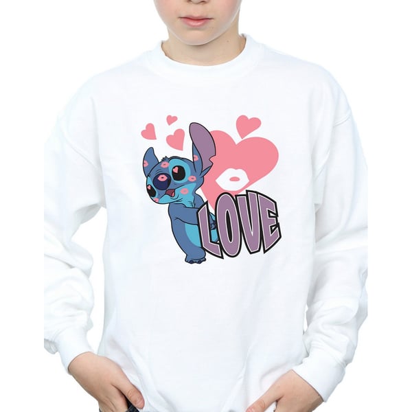 Lilo & Stitch Boys Love Hearts Sweatshirt