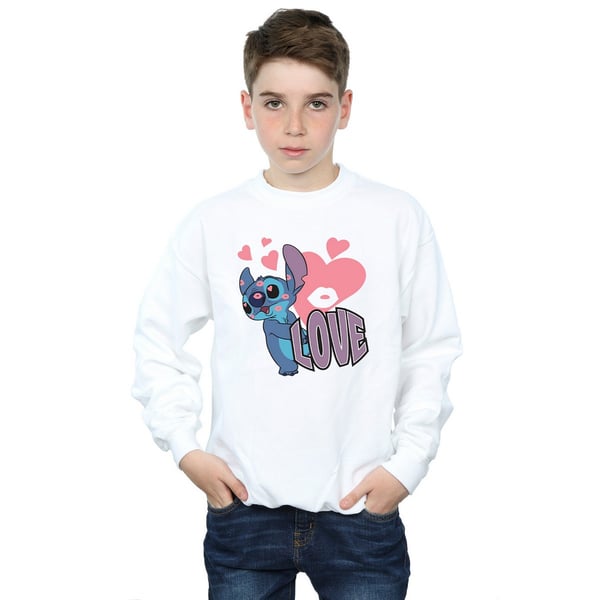 Lilo & Stitch Boys Love Hearts Sweatshirt