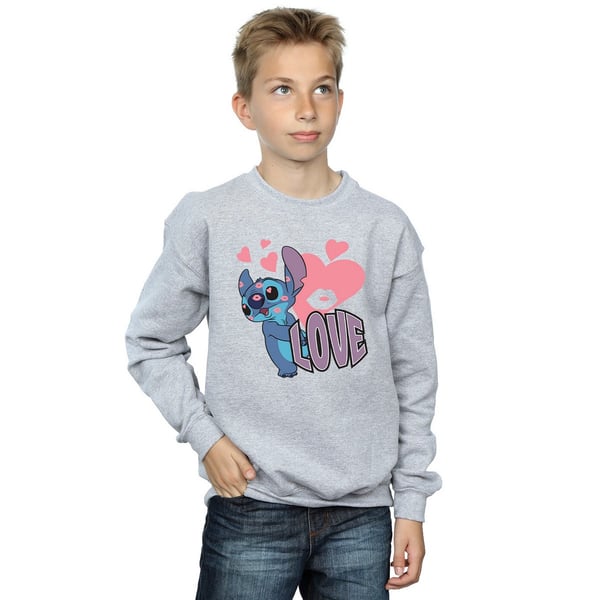 Lilo & Stitch Boys Love Hearts Sweatshirt