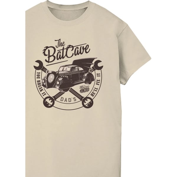 Batman Mens The Batcave Car Cotton T-Shirt