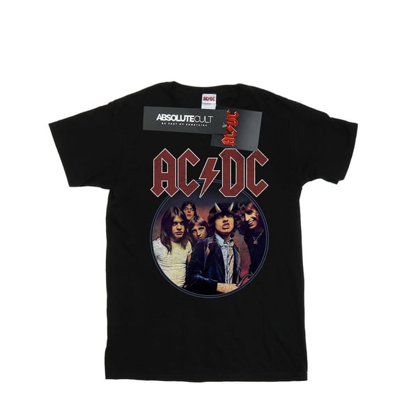 AC/DC Womens/Ladies Highway To Hell Circle Cotton Boyfriend T-Shirt