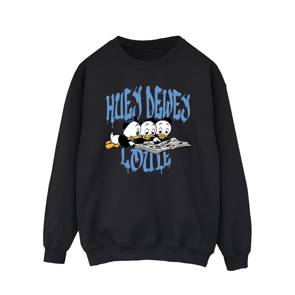 Disney Mens Huey Dewey Louie Reading Sweatshirt