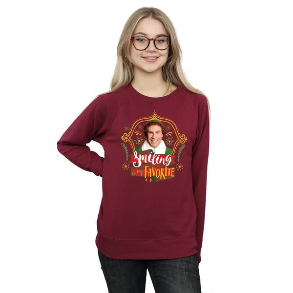 Elf Womens/Ladies Buddy Smiling Sweatshirt