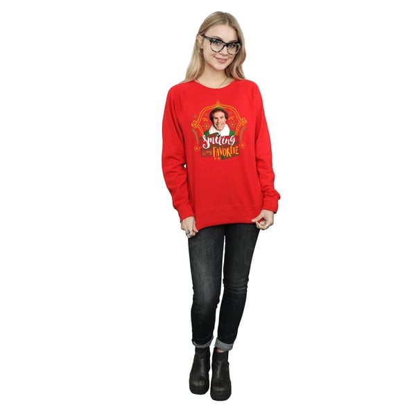 Elf Womens/Ladies Buddy Smiling Sweatshirt