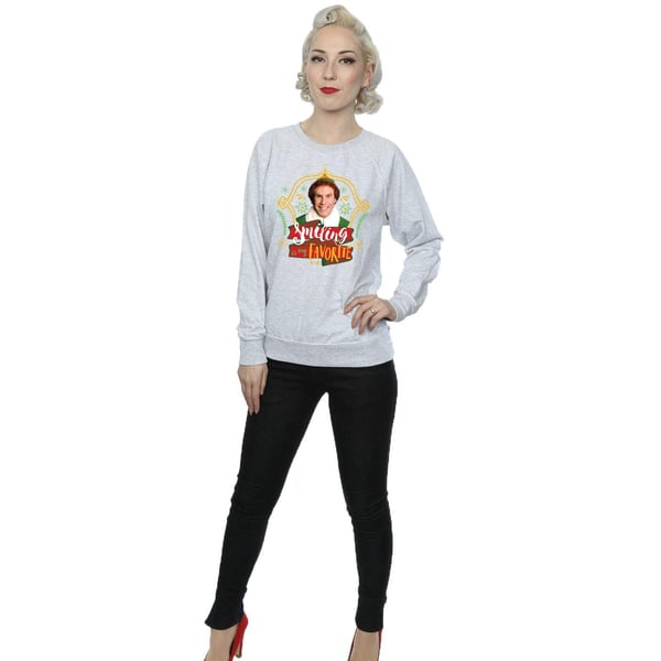 Elf Womens/Ladies Buddy Smiling Sweatshirt