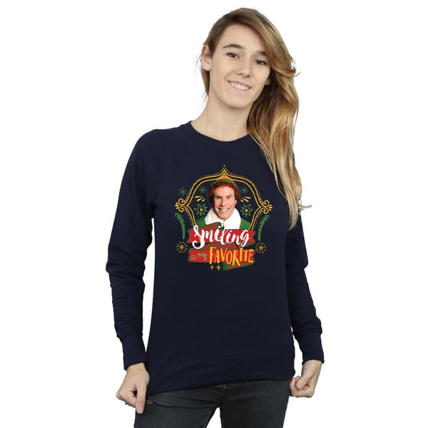 Elf Womens/Ladies Buddy Smiling Sweatshirt