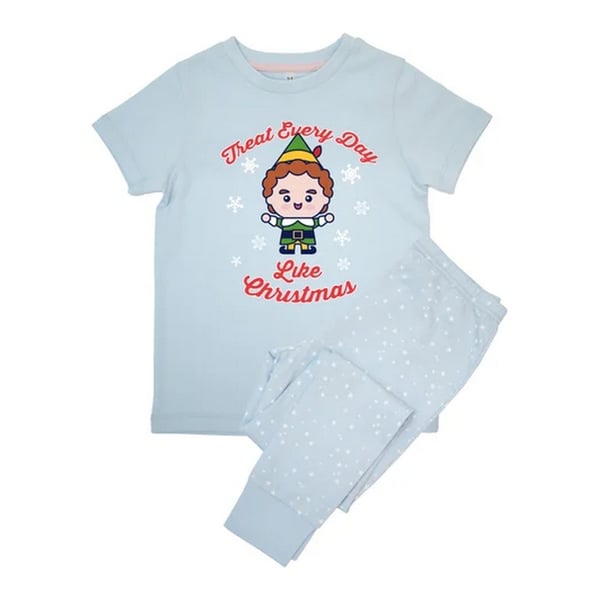 Elf Girls Treat Every Day Like Christmas Long Pyjama Set