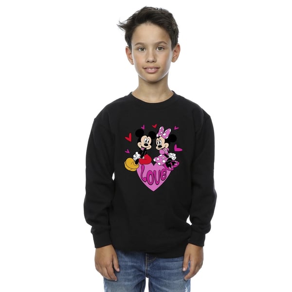 Disney Boys Love Mickey & Minnie Mouse Hearts Sweatshirt
