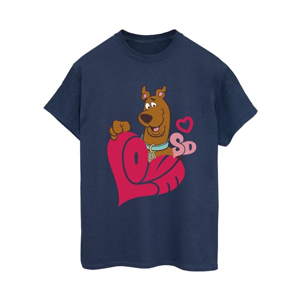 Scooby Doo naisten/naisten Love Heart puuvillainen Boyfriend T-paita