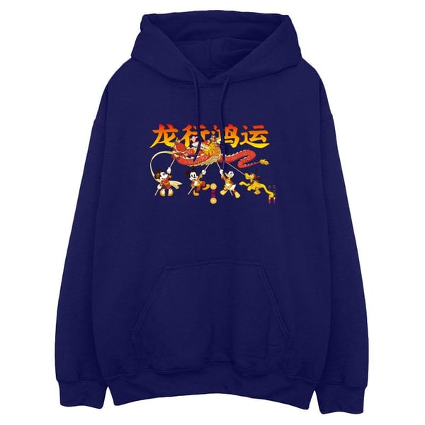 Disney Mens Mickey Mouse Dragon New Year Hoodie