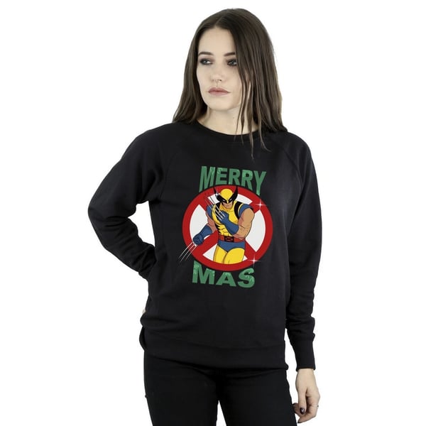 X-Men Womens/Ladies Wolverine Christmas Sweatshirt