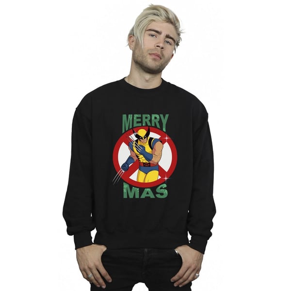 X-Men Mens Wolverine Christmas Sweatshirt