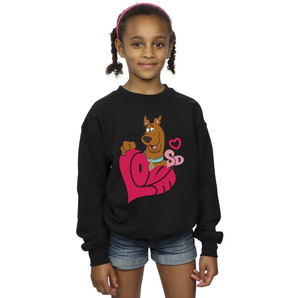 Scooby Doo Girls Love Heart Sweatshirt