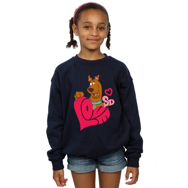 Scooby Doo Girls Love Heart Sweatshirt