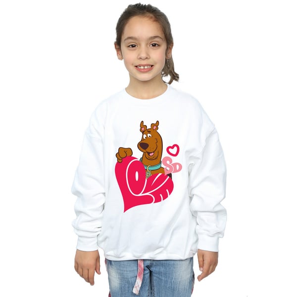Scooby Doo Girls Love Heart Sweatshirt