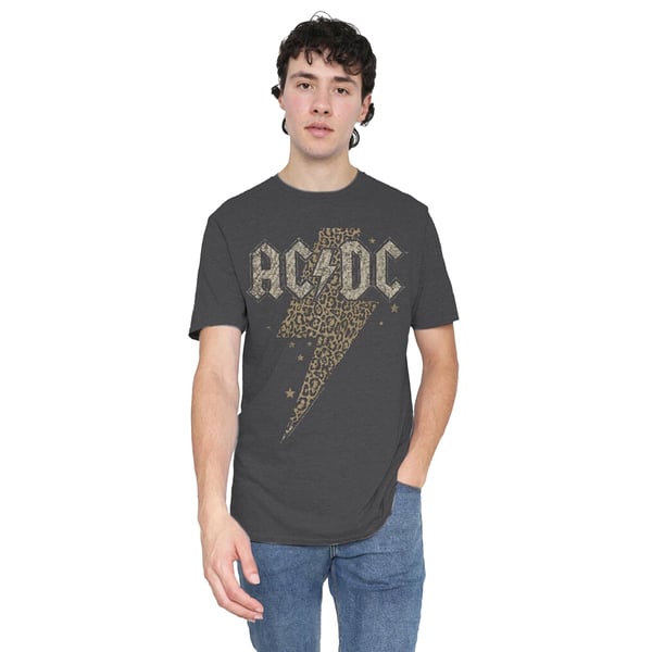 AC/DC Boys Leopard Bolt Short-Sleeved T-Shirt