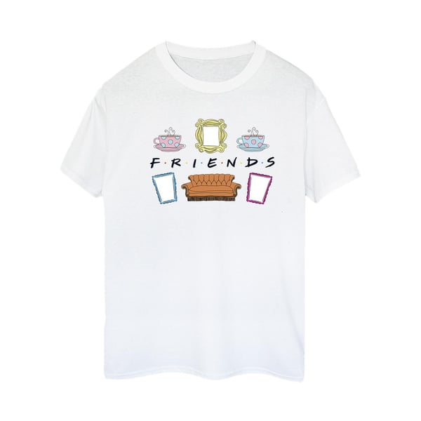 Friends Womens/Ladies Couch Lounging Cotton Boyfriend T-Shirt