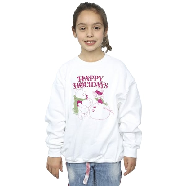 Winnie the Pooh Girls Happy Holidays Sweatshirt