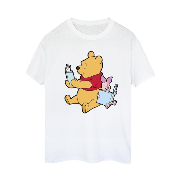 Winnie the Pooh Womens/Ladies Reading Cotton Boyfriend T-Shirt