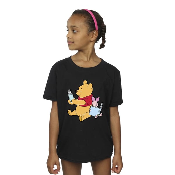 Winnie the Pooh Girls Reading Cotton T-Shirt