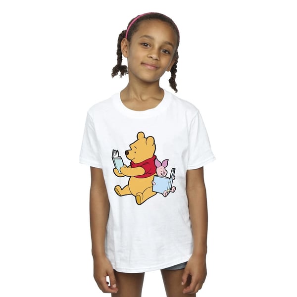 Winnie the Pooh Girls Reading Cotton T-Shirt