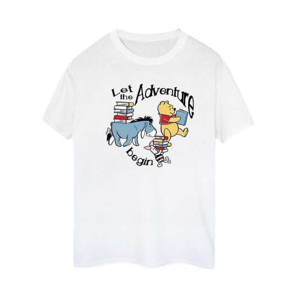 Winnie the Pooh Womens/Ladies Let The Adventure Begin Cotton Boyfriend T-Shirt