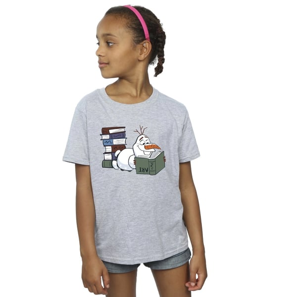 Frozen Girls Olaf Reading T-Shirt