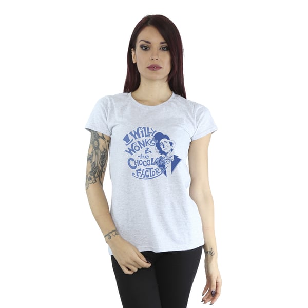 Willy Wonka & The Chocolate Factory Womens/Ladies Logo Boyfriend T-Shirt