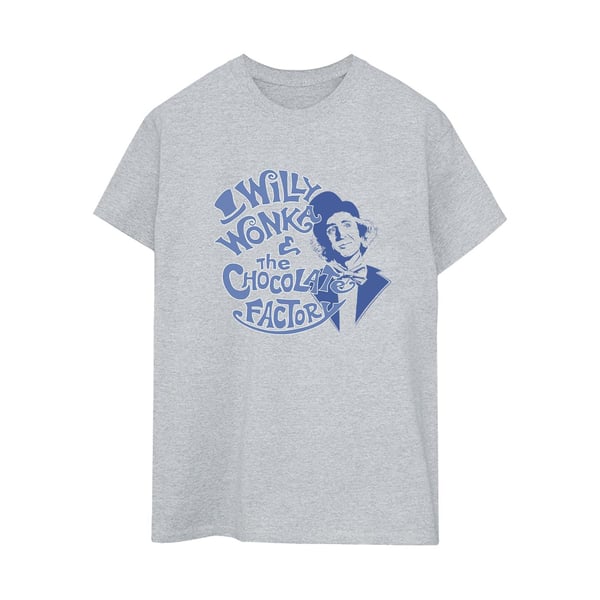 Willy Wonka & The Chocolate Factory Womens/Ladies Logo Boyfriend T-Shirt