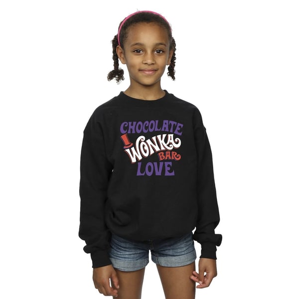 Willy Wonka & The Chocolate Factory Girls Chocolate Bar Love Sweatshirt