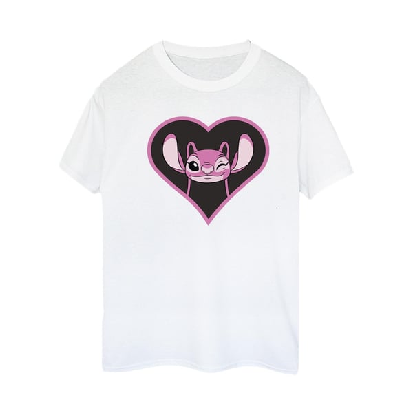 Lilo & Stitch Womens/Ladies Angel Heart Cotton Boyfriend T-Shirt