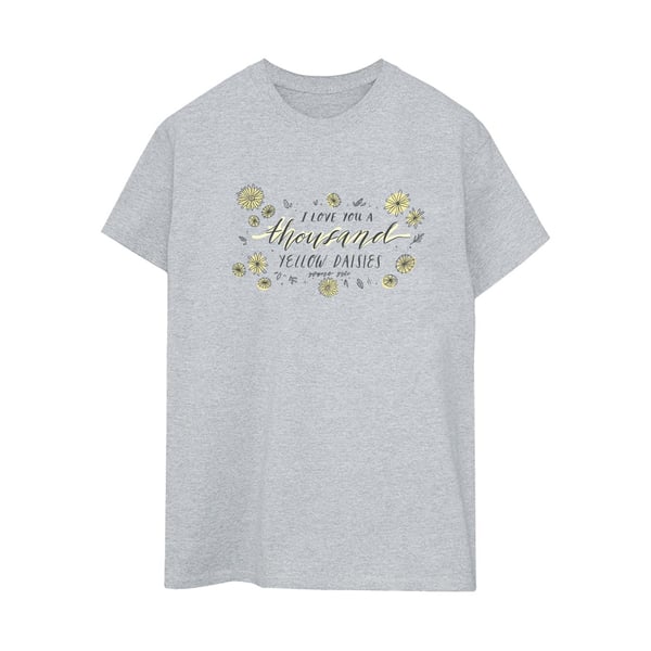 Gilmore Girls Womens/Ladies I Love You A Thousand Yellow Daisies Boyfriend T-Shirt