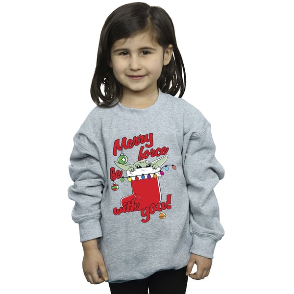 Star Wars The Mandalorian Girls Merry Force Be With You Sweatshirt