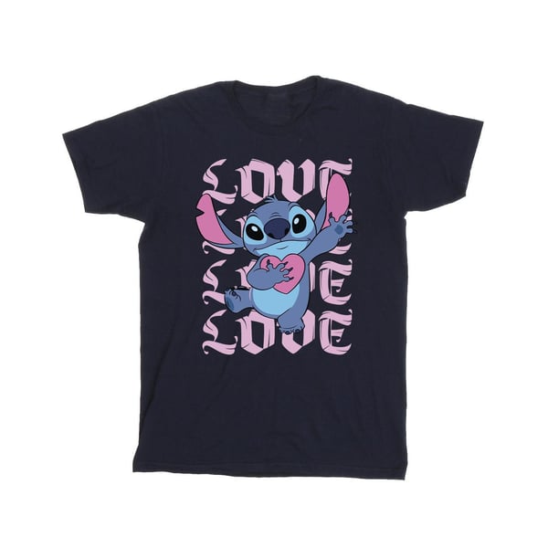 Lilo & Stitch Girls Valentine Love Cotton T-Shirt