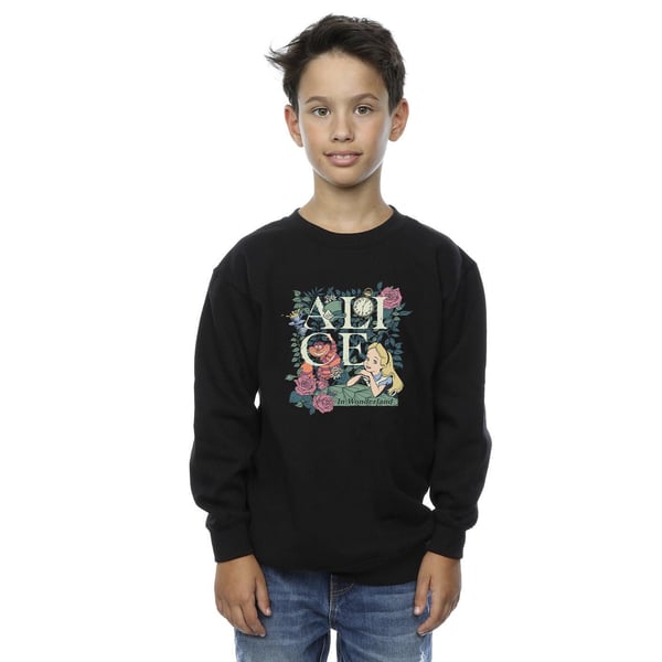 Disney Boys Alice In Wonderland Leafy Garden Sweatshirt