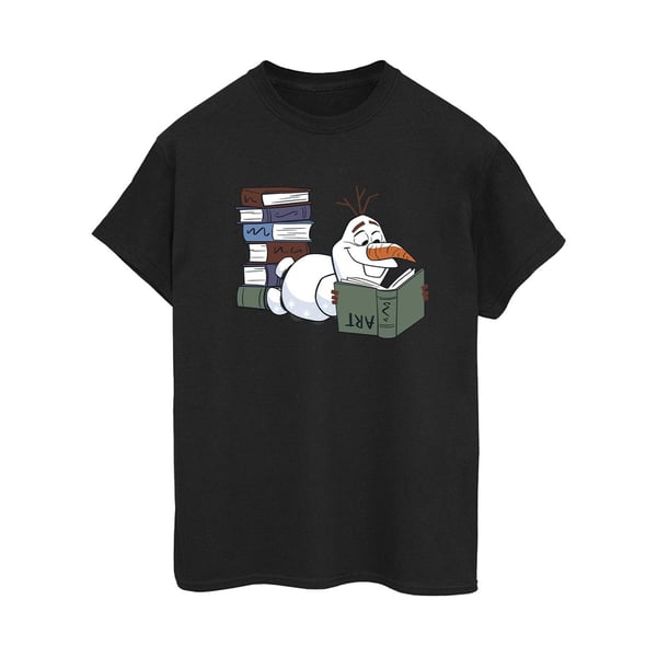 Frozen II Womens/Ladies Olaf Reading Cotton Boyfriend T-Shirt