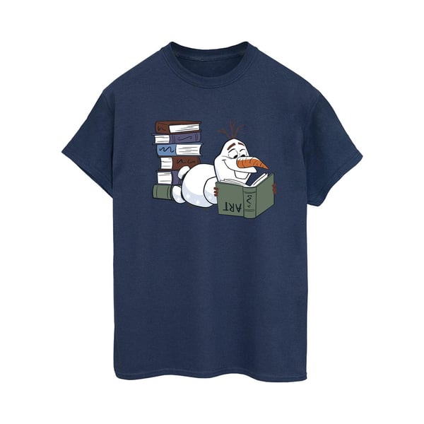 Frozen II Womens/Ladies Olaf Reading Cotton Boyfriend T-Shirt