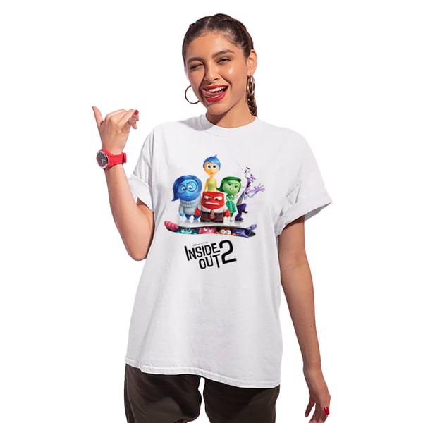 Inside Out 2 Womens/Ladies Poster Cotton Boyfriend T-Shirt
