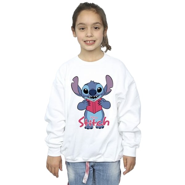 Lilo & Stitch Girls Reading Standing Sweatshirt