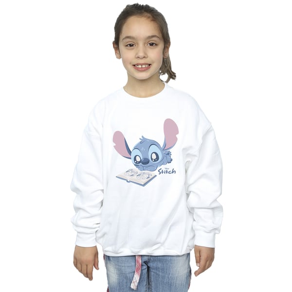 Lilo & Stitch Girls Reading Lying Down Sweatshirt