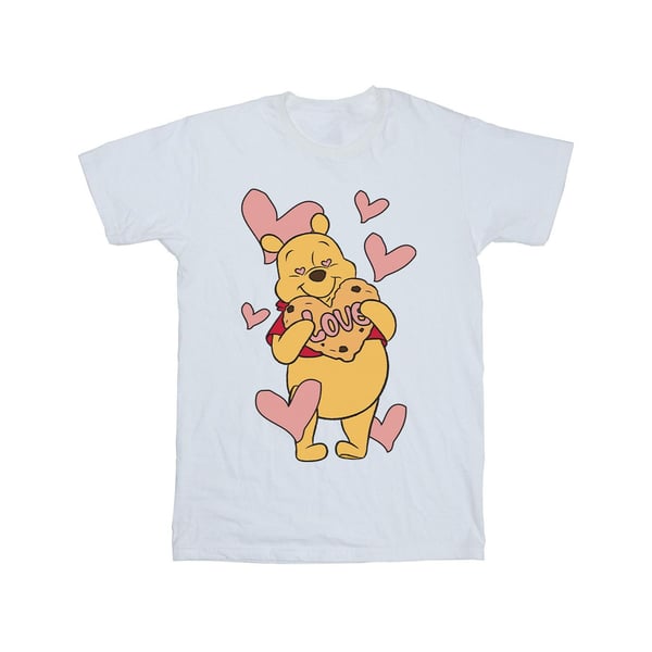 Winnie the Pooh Girls Love Heart Cookie Cotton T-Shirt