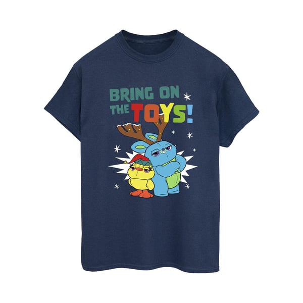 Toy Story 4 Dam Bring On The Toys! T-shirt i bomull i boyfriend-modell
