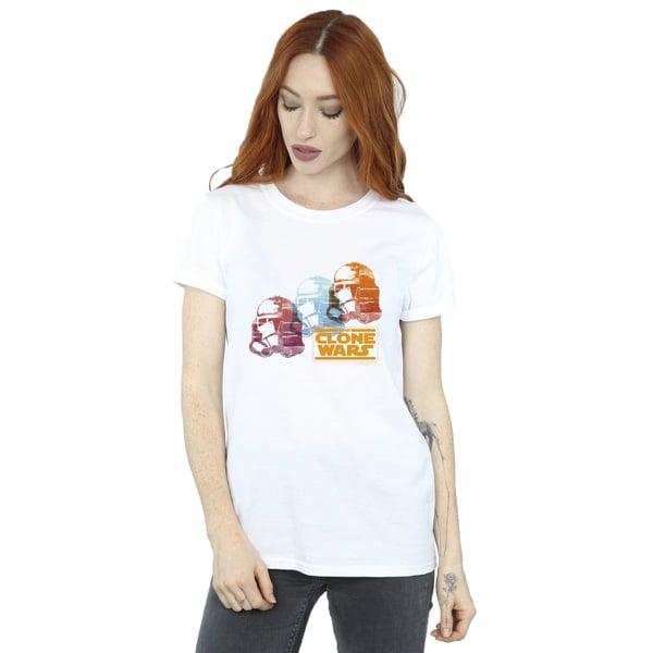 Star Wars Womens/Ladies Clone Wars Darth Vader Cotton Boyfriend T-Shirt