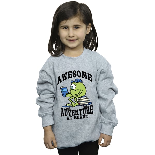 Monsters Inc Girls Reading Awesome Mike Wazowski Sweatshirt