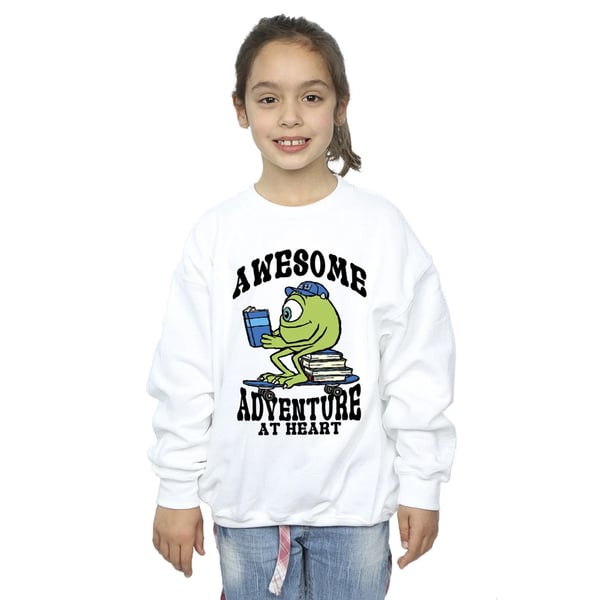 Monsters Inc Girls Reading Awesome Mike Wazowski Sweatshirt