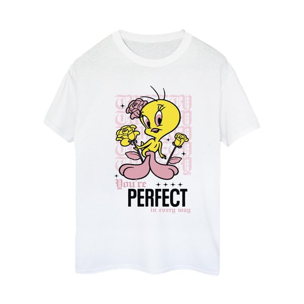 Looney Tunes Womens/Ladies You´re Perfect Tweety Cotton Boyfriend T-Shirt