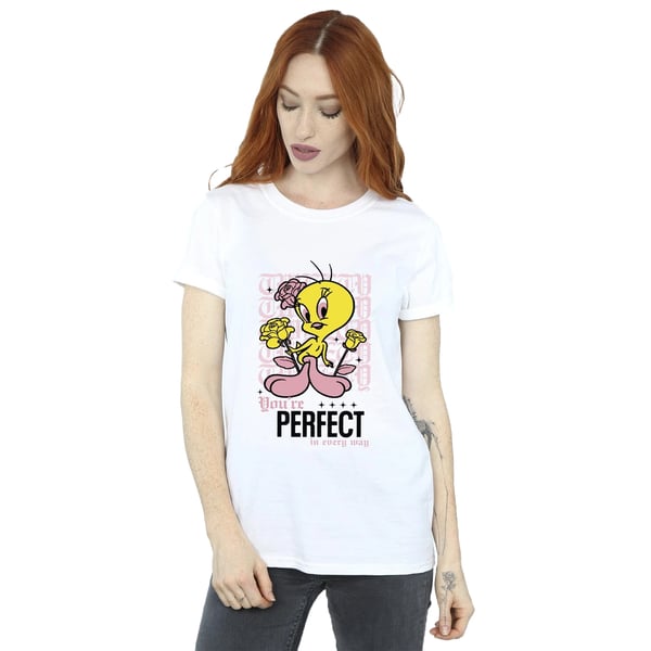 Looney Tunes Womens/Ladies You´re Perfect Tweety Cotton Boyfriend T-Shirt