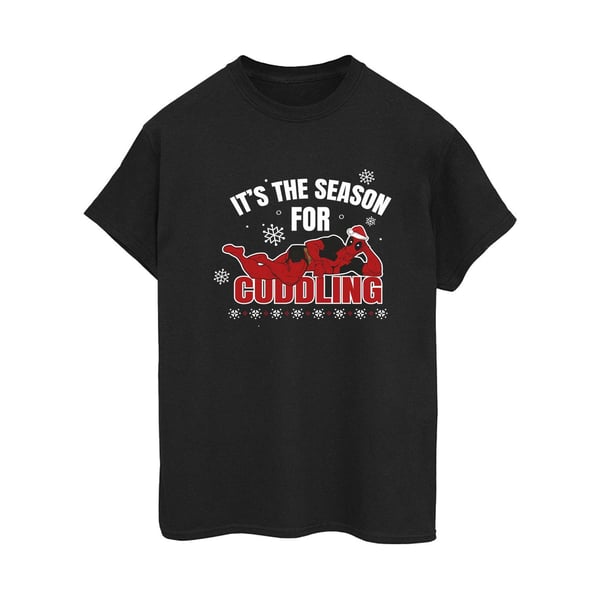 Deadpool Womens/Ladies Time For Cuddling Cotton Boyfriend T-Shirt