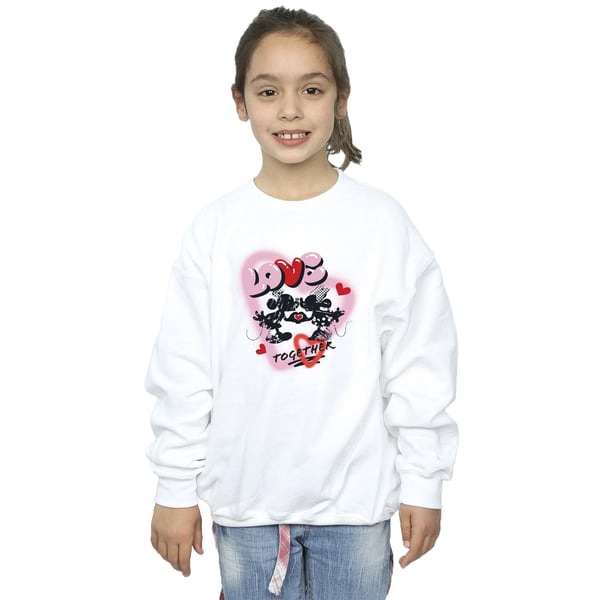 Disney Girls Love Together Mickey & Minnie Mouse Sweatshirt