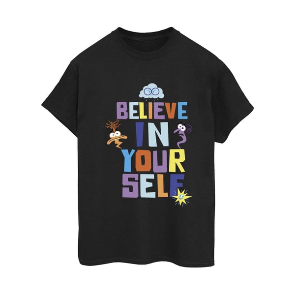 Insidan Ut 2 Dam/Kvinnor Tro På Dig Själv Boyfriend T-shirt